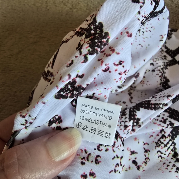 Shady Lady Malibu Snakeskin Strapless Bikini size large - Picture 12 of 13